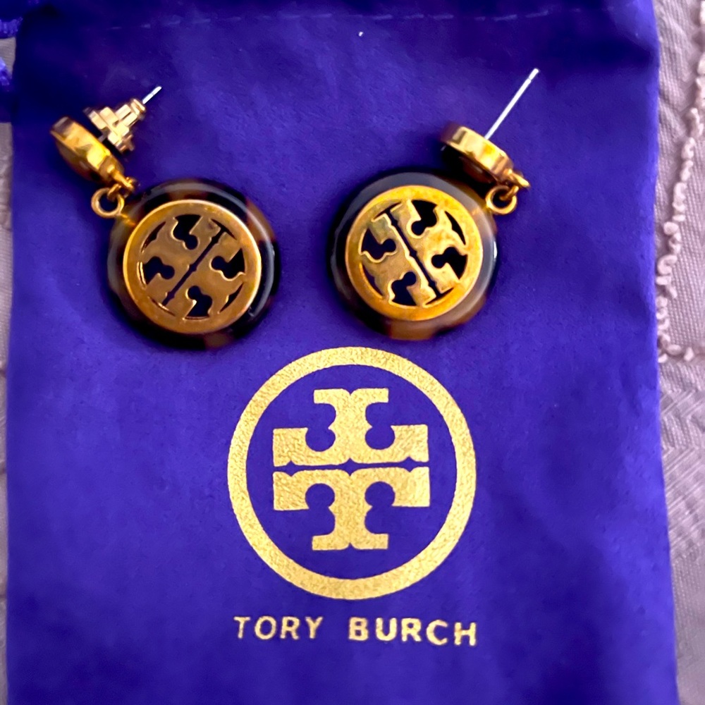 Tory Burch Logo Earrings